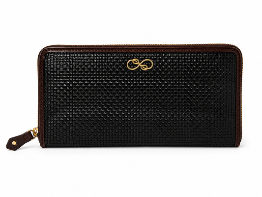 Raffia wallets