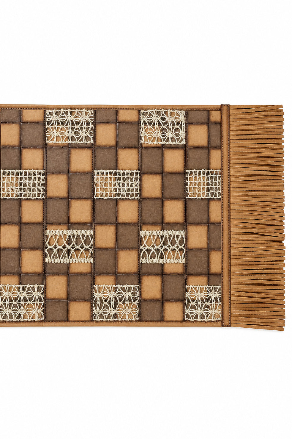 Patsan leather table runner
