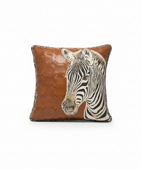 Savannah leather cushion cover