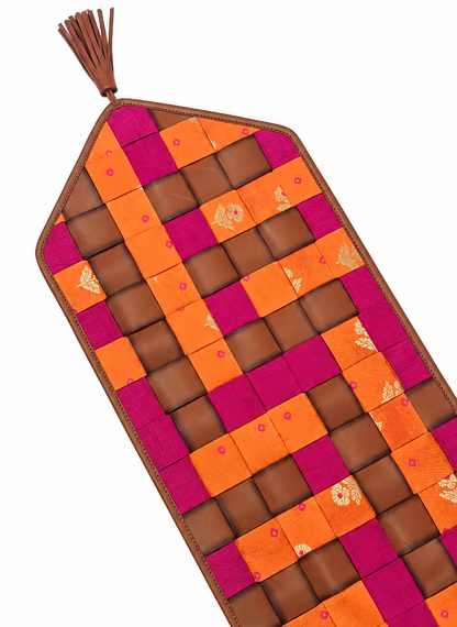 Ashva leather table runner
