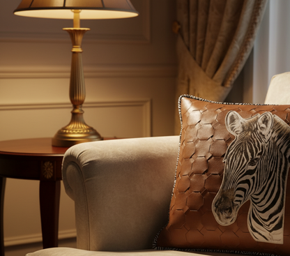 Savannah leather cushion cover