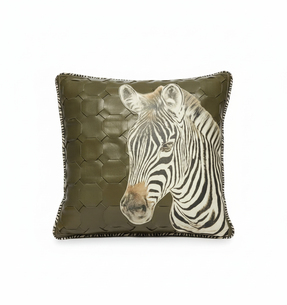 Savannah leather cushion cover