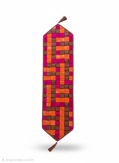 Ashva leather table runner