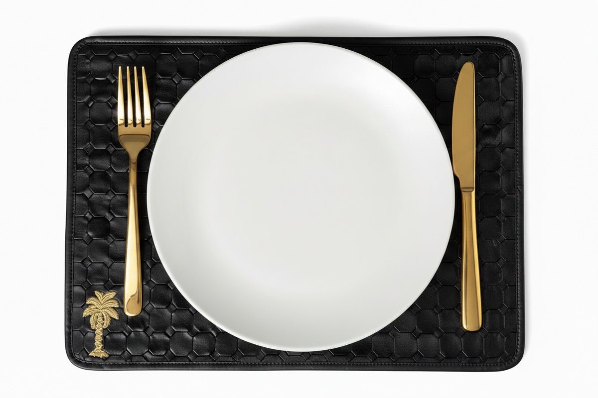 Palm tree Trellis Weave placemat